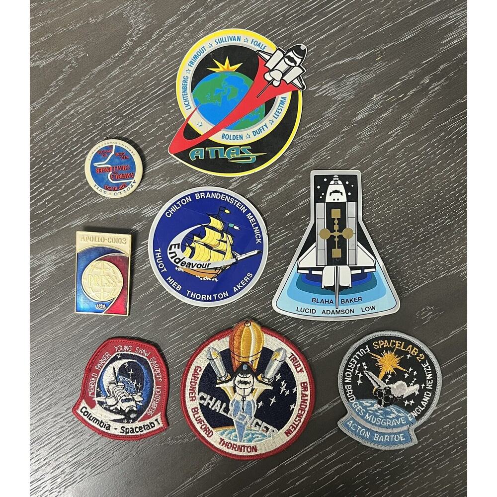 Space Shuttle Patch Pin Decal Lot, Apollo, Space Lab, Challenger, Columbia - Picture 1 of 16